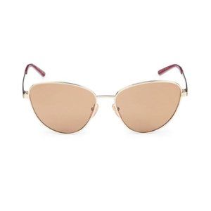 Gucci Women's Core Gold Metal Cat-Eye Sunglasses